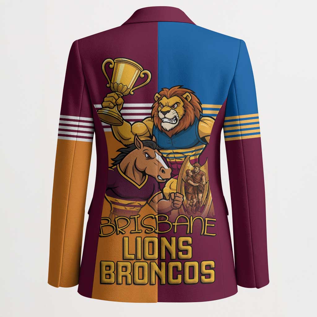 Brisbane Pride Lions and Broncos Blazer - Aussie Hoodie