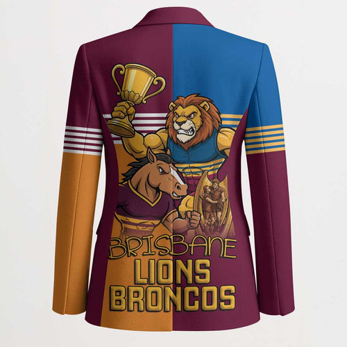 Brisbane Pride Lions and Broncos Blazer - Aussie Hoodie