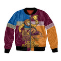 Brisbane Pride Lions and Broncos Bomber Jacket - Aussie Hoodie