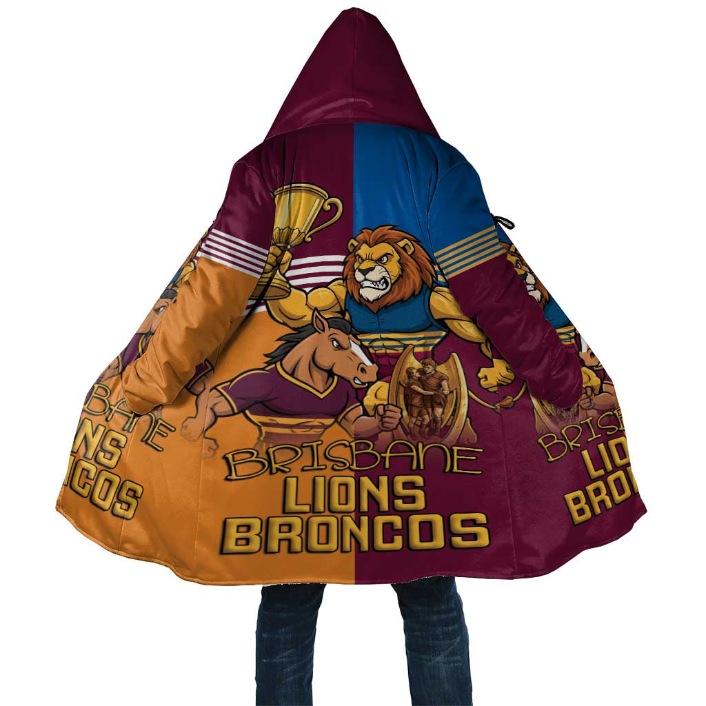 Brisbane Pride Lions and Broncos Cloak - Aussie Hoodie