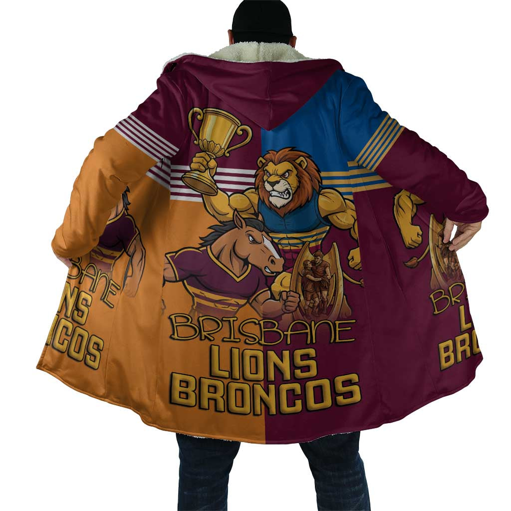 Brisbane Pride Lions and Broncos Cloak - Aussie Hoodie