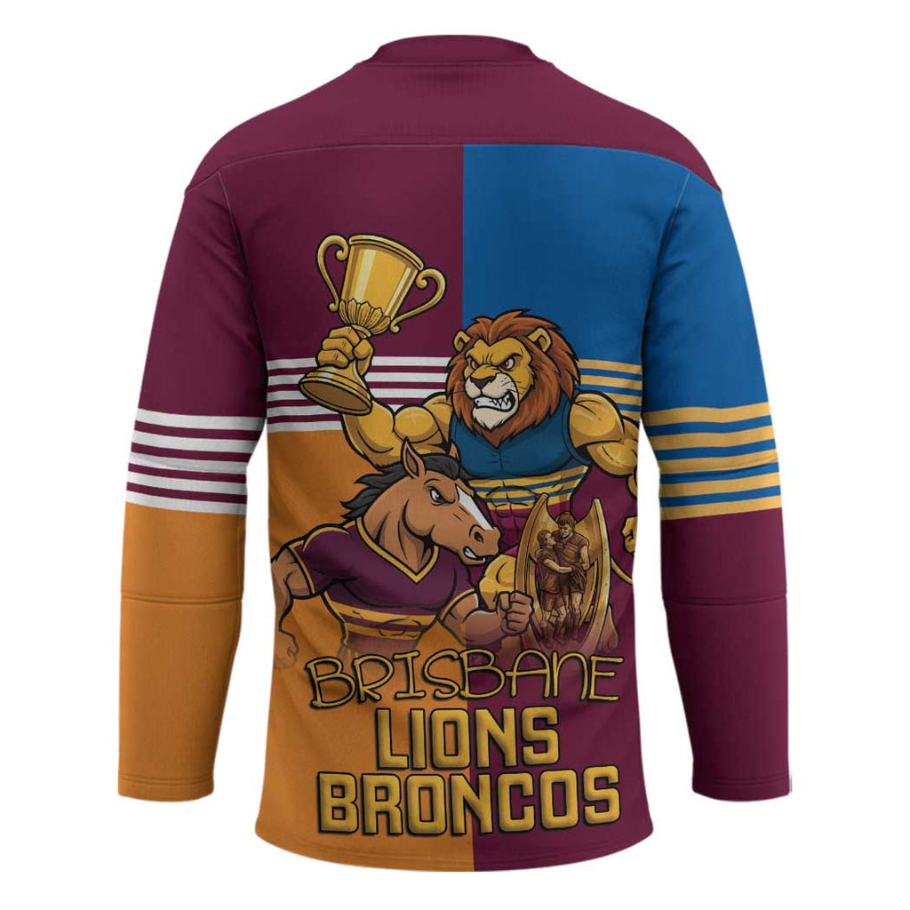 Brisbane Pride Lions and Broncos Hockey Jersey - Aussie Hoodie