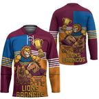 Brisbane Pride Lions and Broncos Hockey Jersey - Aussie Hoodie