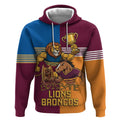 Brisbane Pride Lions and Broncos Hoodie - Aussie Hoodie
