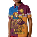 Brisbane Pride Lions and Broncos Kid Polo Shirt - Aussie Hoodie