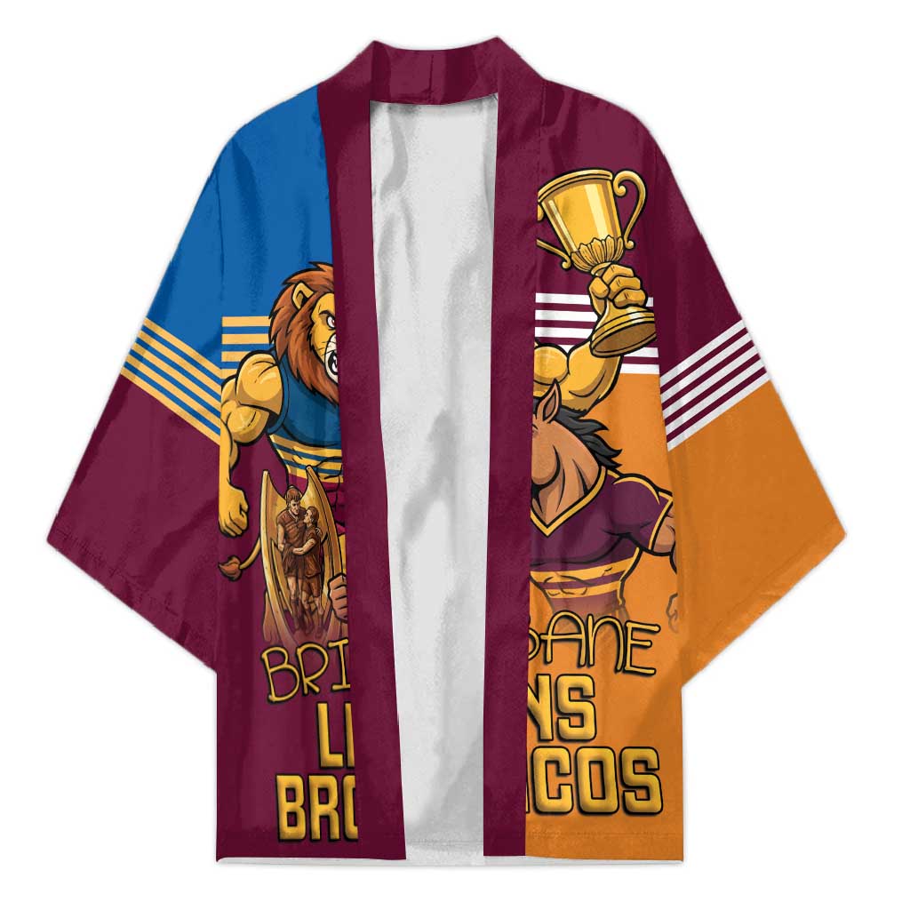 Brisbane Pride Lions and Broncos Kimono - Aussie Hoodie