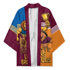 Brisbane Pride Lions and Broncos Kimono - Aussie Hoodie