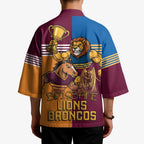 Brisbane Pride Lions and Broncos Kimono - Aussie Hoodie