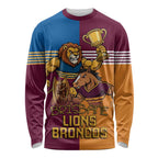 Brisbane Pride Lions and Broncos Long Sleeve Shirt - Aussie Hoodie