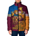 Brisbane Pride Lions and Broncos Padded Jacket - Aussie Hoodie