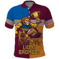 Brisbane Pride Lions and Broncos Polo Shirt - Aussie Hoodie