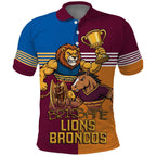 Brisbane Pride Lions and Broncos Polo Shirt - Aussie Hoodie