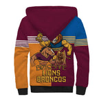 Brisbane Pride Lions and Broncos Sherpa Hoodie - Aussie Hoodie