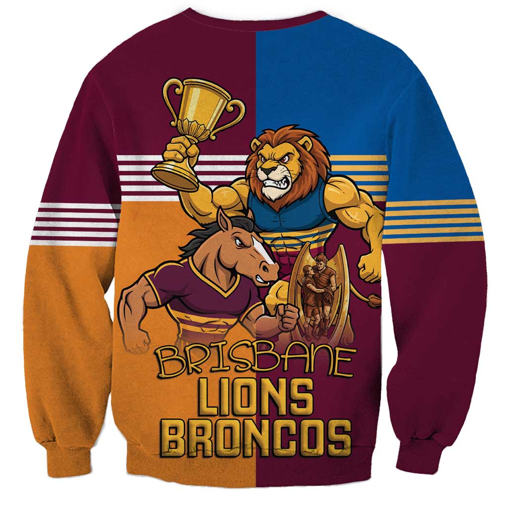 Brisbane Pride Lions and Broncos Sweatshirt - Aussie Hoodie