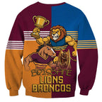 Brisbane Pride Lions and Broncos Sweatshirt - Aussie Hoodie