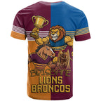 Brisbane Pride Lions and Broncos T Shirt - Aussie Hoodie