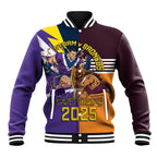 Personalised Rugby Storm vs Broncos Baseball Jacket Clash for the Crown - Aussie Hoodie