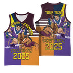 Personalised Rugby Storm vs Broncos Basketball Jersey Clash for the Crown - Aussie Hoodie