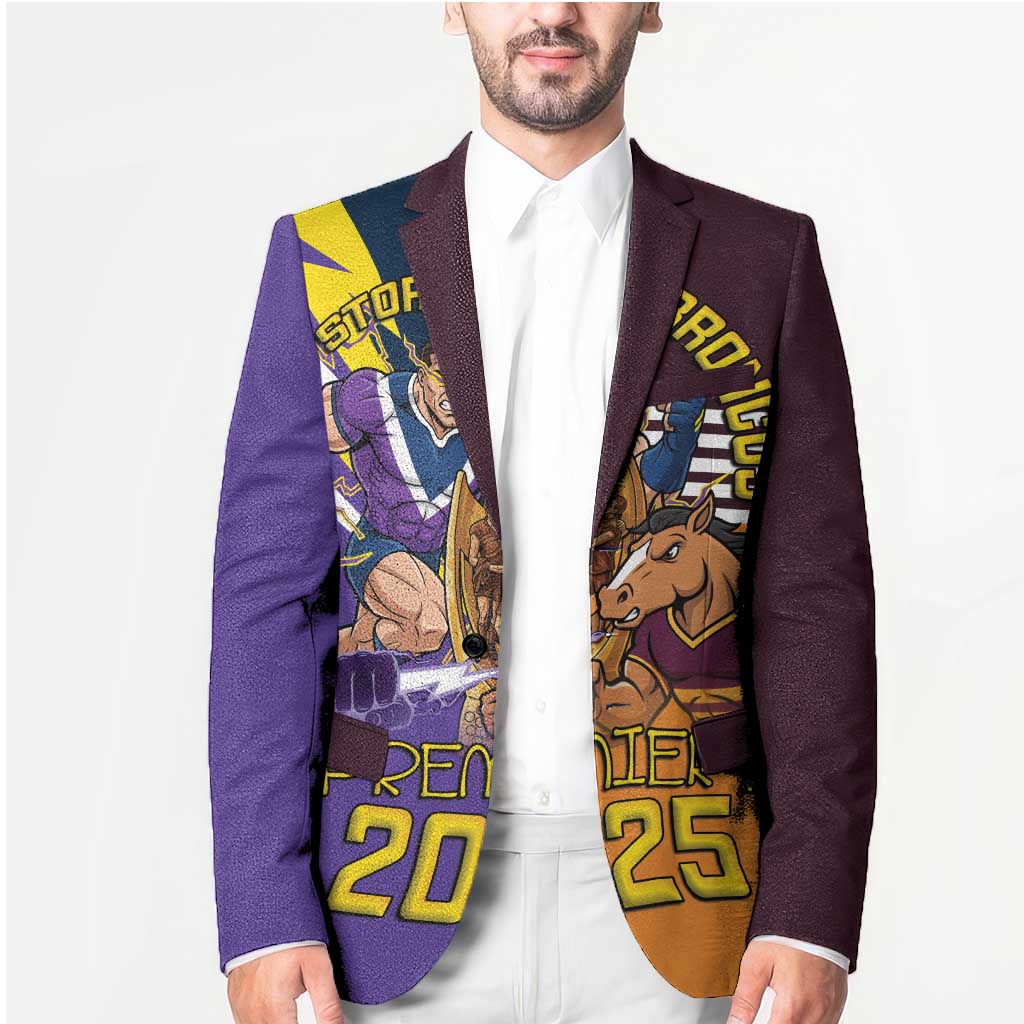 Personalised Rugby Storm vs Broncos Blazer Clash for the Crown - Aussie Hoodie