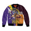 Personalised Rugby Storm vs Broncos Bomber Jacket Clash for the Crown - Aussie Hoodie