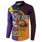 Personalised Rugby Storm vs Broncos Button Sweatshirt Clash for the Crown - Aussie Hoodie