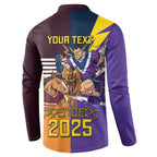 Personalised Rugby Storm vs Broncos Button Sweatshirt Clash for the Crown - Aussie Hoodie