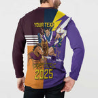 Personalised Rugby Storm vs Broncos Button Sweatshirt Clash for the Crown - Aussie Hoodie