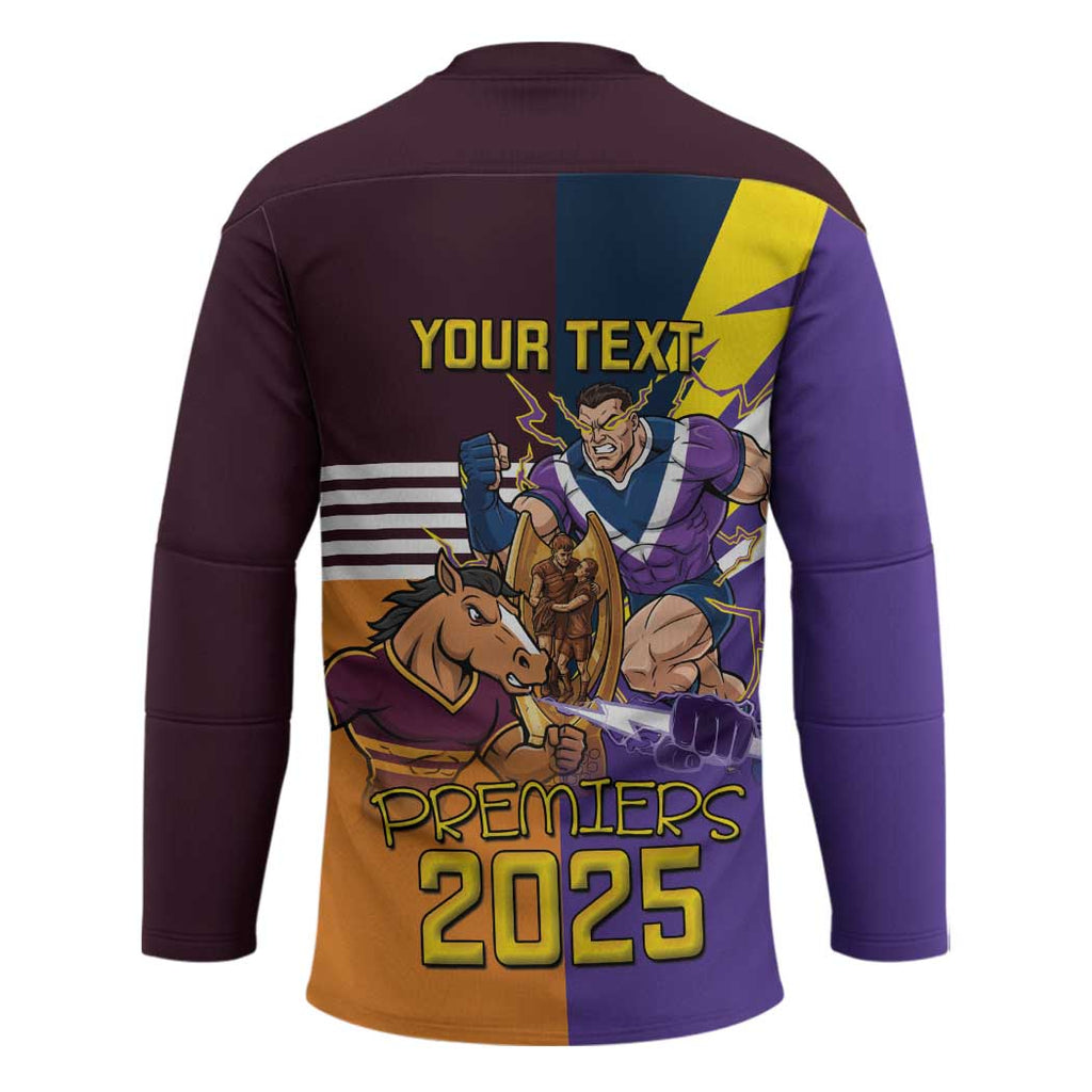 Personalised Rugby Storm vs Broncos Hockey Jersey Clash for the Crown - Aussie Hoodie