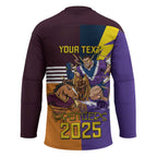 Personalised Rugby Storm vs Broncos Hockey Jersey Clash for the Crown - Aussie Hoodie