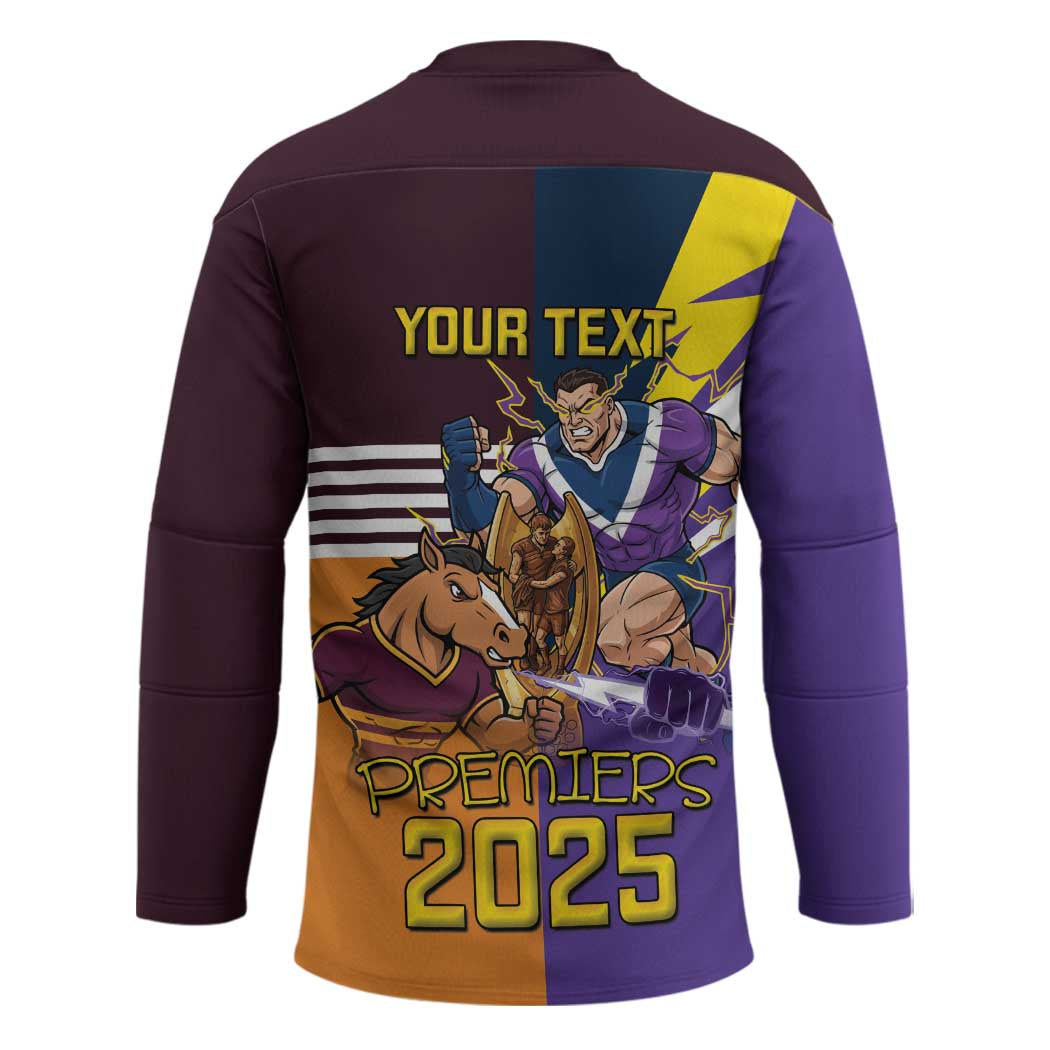 Personalised Rugby Storm vs Broncos Hockey Jersey Clash for the Crown - Aussie Hoodie