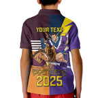 Personalised Rugby Storm vs Broncos Kid Polo Shirt Clash for the Crown - Aussie Hoodie