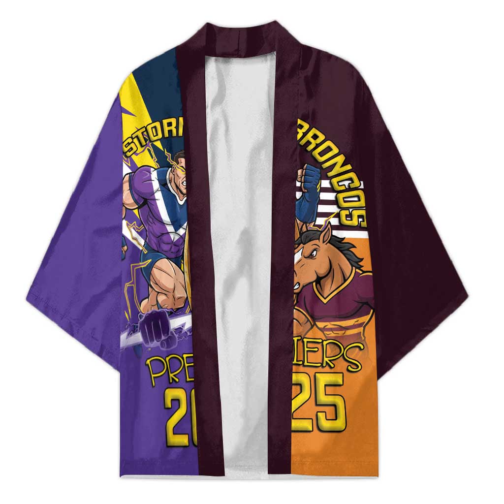 Personalised Rugby Storm vs Broncos Kimono Clash for the Crown - Aussie Hoodie