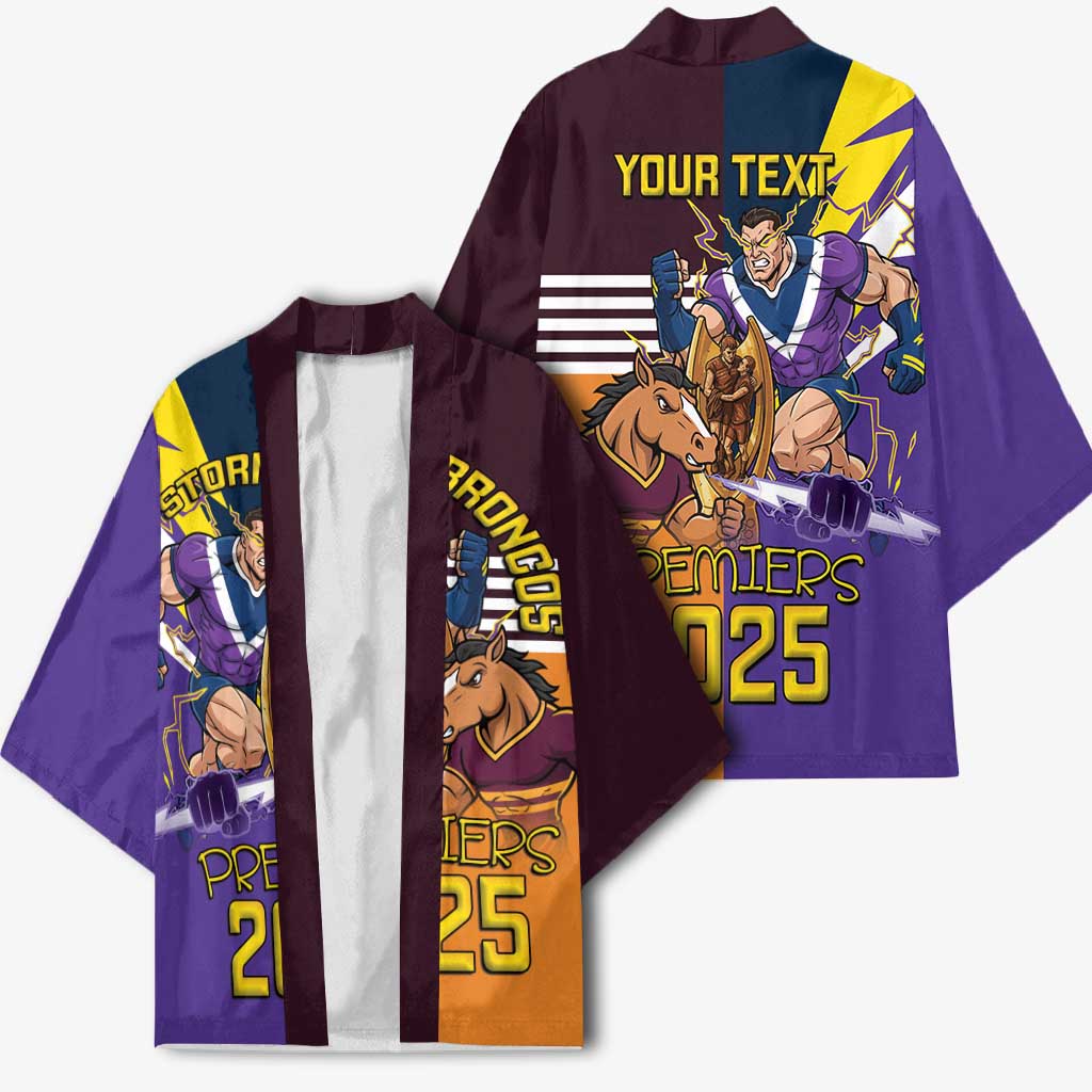 Personalised Rugby Storm vs Broncos Kimono Clash for the Crown - Aussie Hoodie