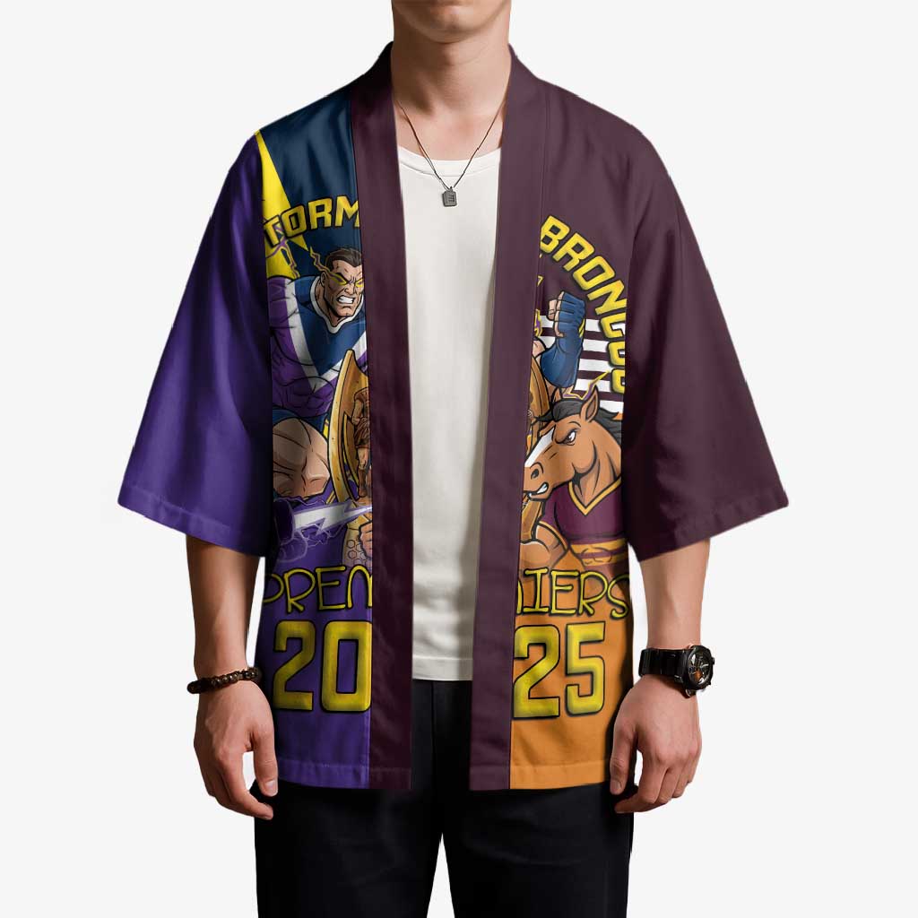 Personalised Rugby Storm vs Broncos Kimono Clash for the Crown - Aussie Hoodie