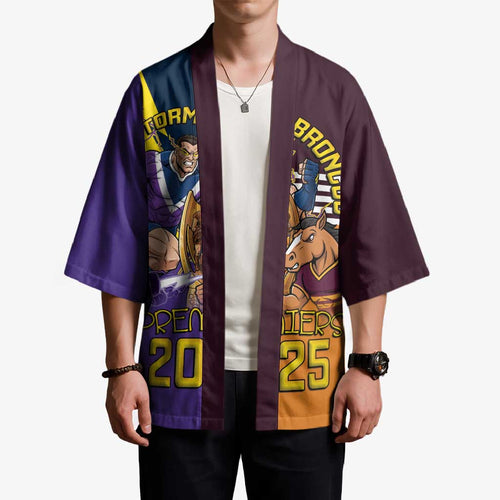 Personalised Rugby Storm vs Broncos Kimono Clash for the Crown - Aussie Hoodie
