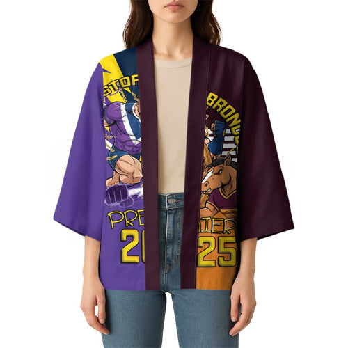 Personalised Rugby Storm vs Broncos Kimono Clash for the Crown - Aussie Hoodie
