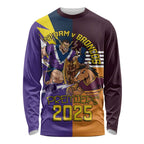 Personalised Rugby Storm vs Broncos Long Sleeve Shirt Clash for the Crown - Aussie Hoodie