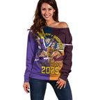 Personalised Rugby Storm vs Broncos Off Shoulder Sweater Clash for the Crown - Aussie Hoodie