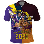 Personalised Rugby Storm vs Broncos Polo Shirt Clash for the Crown - Aussie Hoodie