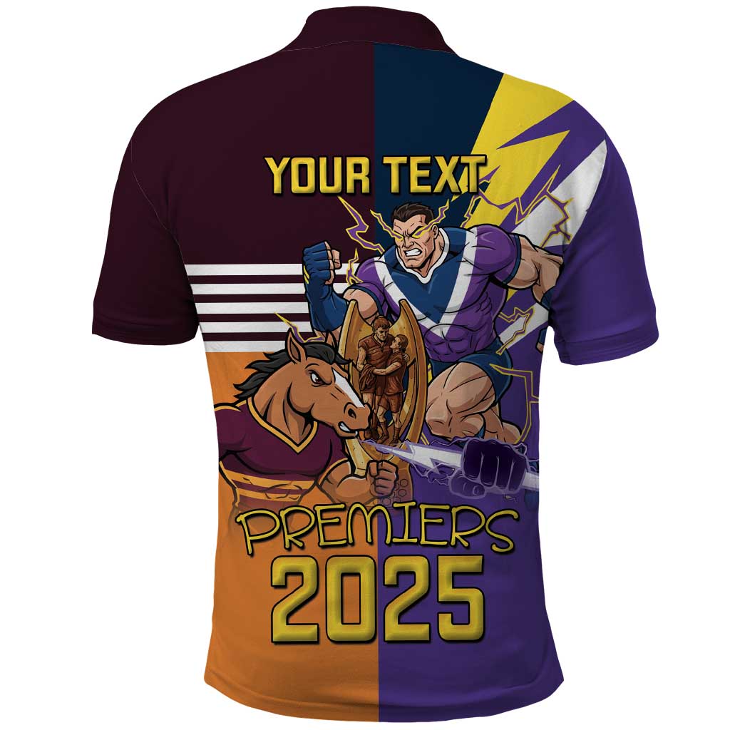 Personalised Rugby Storm vs Broncos Polo Shirt Clash for the Crown - Aussie Hoodie