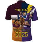 Personalised Rugby Storm vs Broncos Polo Shirt Clash for the Crown - Aussie Hoodie
