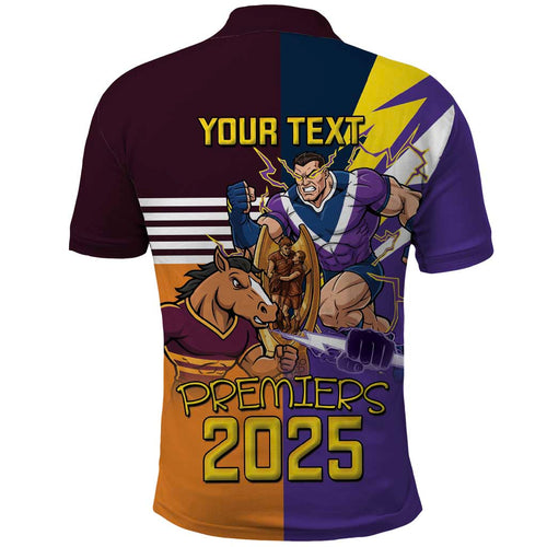 Personalised Rugby Storm vs Broncos Polo Shirt Clash for the Crown - Aussie Hoodie