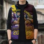 Personalised Rugby Storm vs Broncos Sleeveless Puffer Jacket Clash for the Crown - Aussie Hoodie