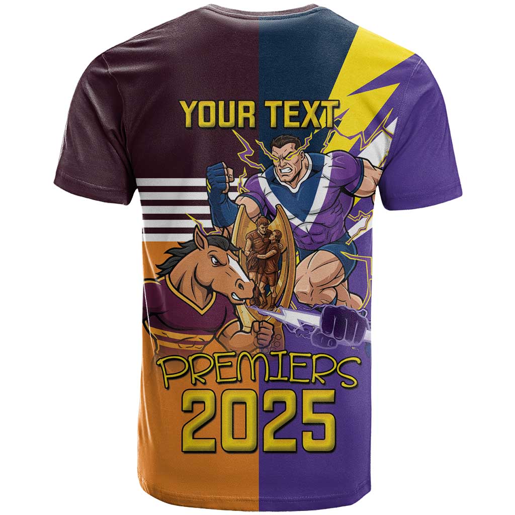 Personalised Rugby Storm vs Broncos T Shirt Clash for the Crown - Aussie Hoodie