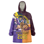 Personalised Rugby Storm vs Broncos Wearable Blanket Hoodie Clash for the Crown - Aussie Hoodie