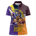 Personalised Rugby Storm vs Broncos Women Polo Shirt Clash for the Crown - Aussie Hoodie