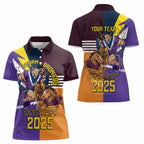 Personalised Rugby Storm vs Broncos Women Polo Shirt Clash for the Crown - Aussie Hoodie