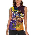 Personalised Rugby Storm vs Broncos Women Sleeveless Polo Shirt Clash for the Crown - Aussie Hoodie