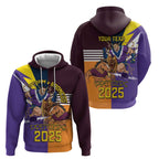 Personalised Rugby Storm vs Broncos Zip Hoodie Clash for the Crown - Aussie Hoodie