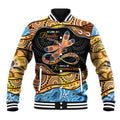 Aboriginal Dragonfly Baseball Jacket As Long As I Breathe You'll Be Remembered